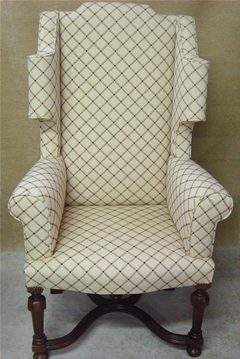 Upholstered antique chair
